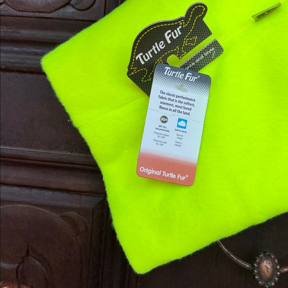 Turtle Fur Neon Yellow Neck Warmer - Picture 6 of 6